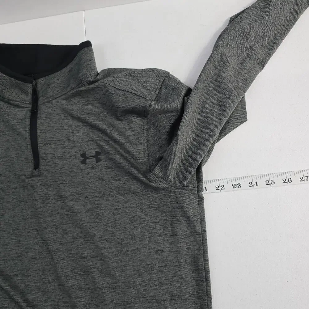 Under Armour UA golf 1/4 zip pullover sweater lightweight‎ gray M mens 6447